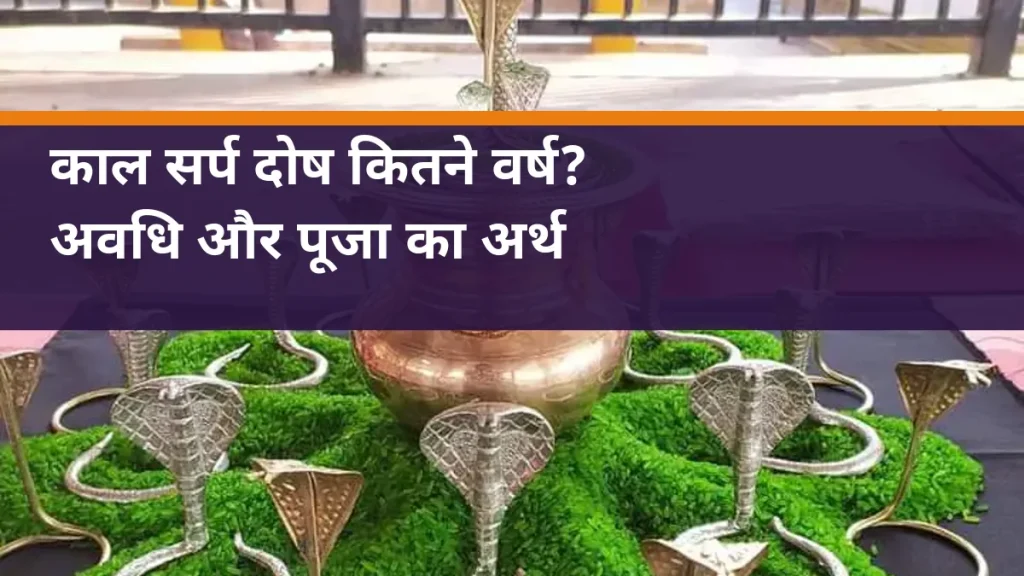 कालसर्प दोष कितने वर्षों तक रहता है? क्या ये जीवनभर रहता है? काल सर्प दोष कितने वर्ष? - नाग प्रतिमाओं और कलश की वास्तविक पूजा सामग्री का चित्र