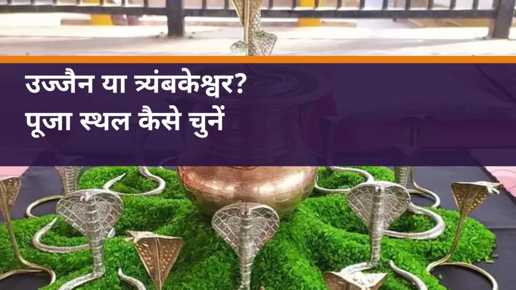 उज्जैन या त्र्यंबकेश्वर? - नाग प्रतिमाओं और कलश की वास्तविक पूजा सामग्री का चित्र