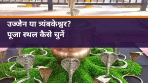 Kaal Sarp Dosh Puja Ujjain उज्जैन या त्र्यंबकेश्वर? - नाग प्रतिमाओं और कलश की वास्तविक पूजा सामग्री का चित्र