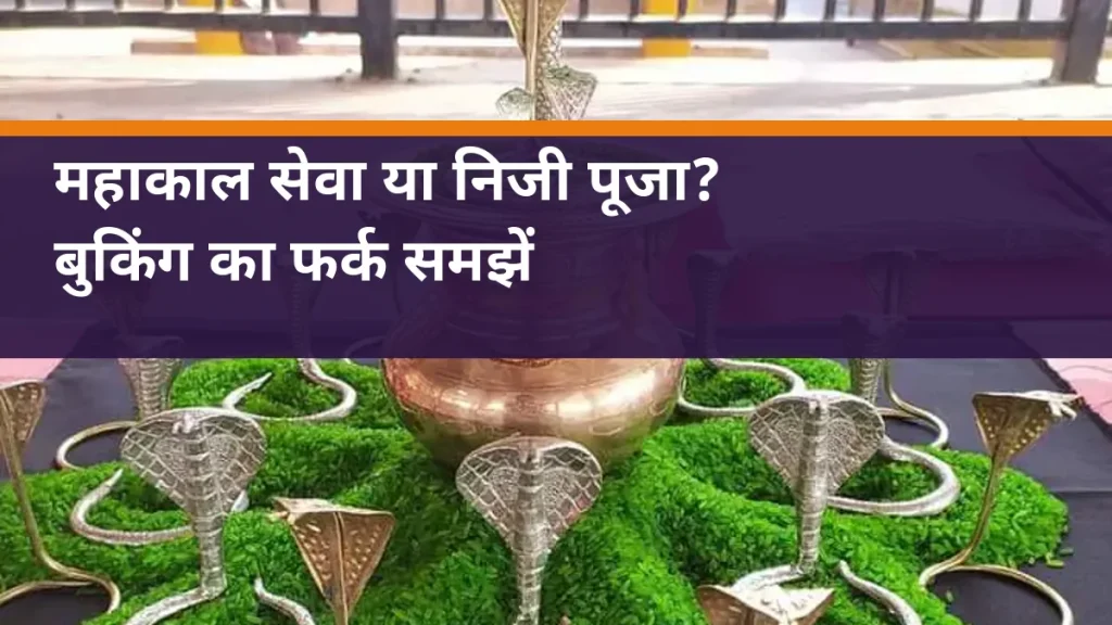 महाकाल सेवा या निजी पूजा? - नाग प्रतिमाओं और कलश की वास्तविक पूजा सामग्री का चित्र