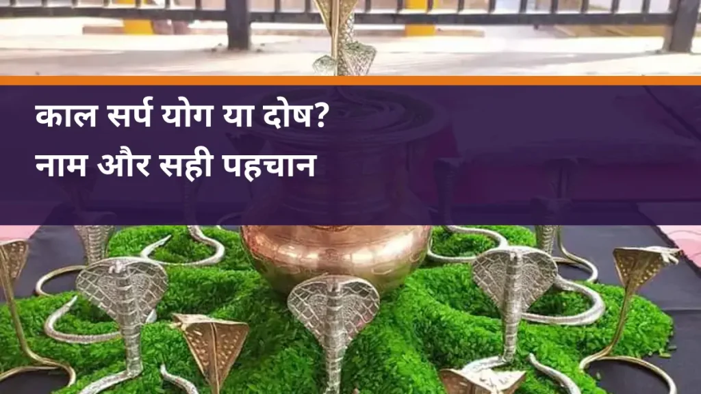 काल सर्प योग और काल सर्प दोष में क्या अंतर है? काल सर्प योग और काल सर्प दोष में अंतर - पूजा के कलश और नाग प्रतिमा के वास्तविक फोटो पर शीर्षक