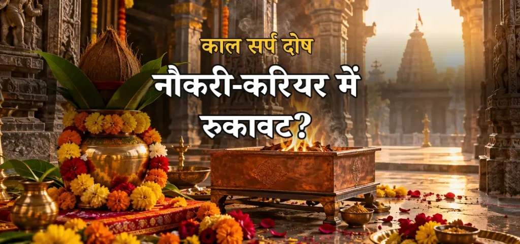 काल सर्प दोष से नौकरी करियर में रुकावट - मान्यता और निवारण पूजा उज्जैन