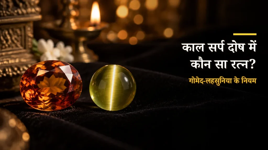 काल सर्प दोष के लिए रत्न - गोमेद लहसुनिया के नियम