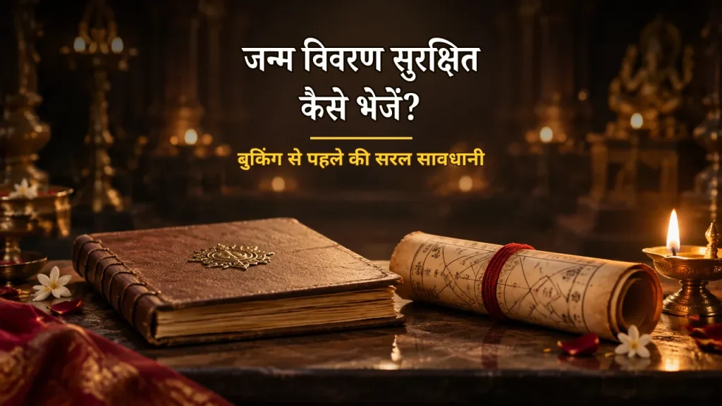 काल सर्प पूजा बुकिंग में जन्म विवरण सुरक्षित कैसे भेजें